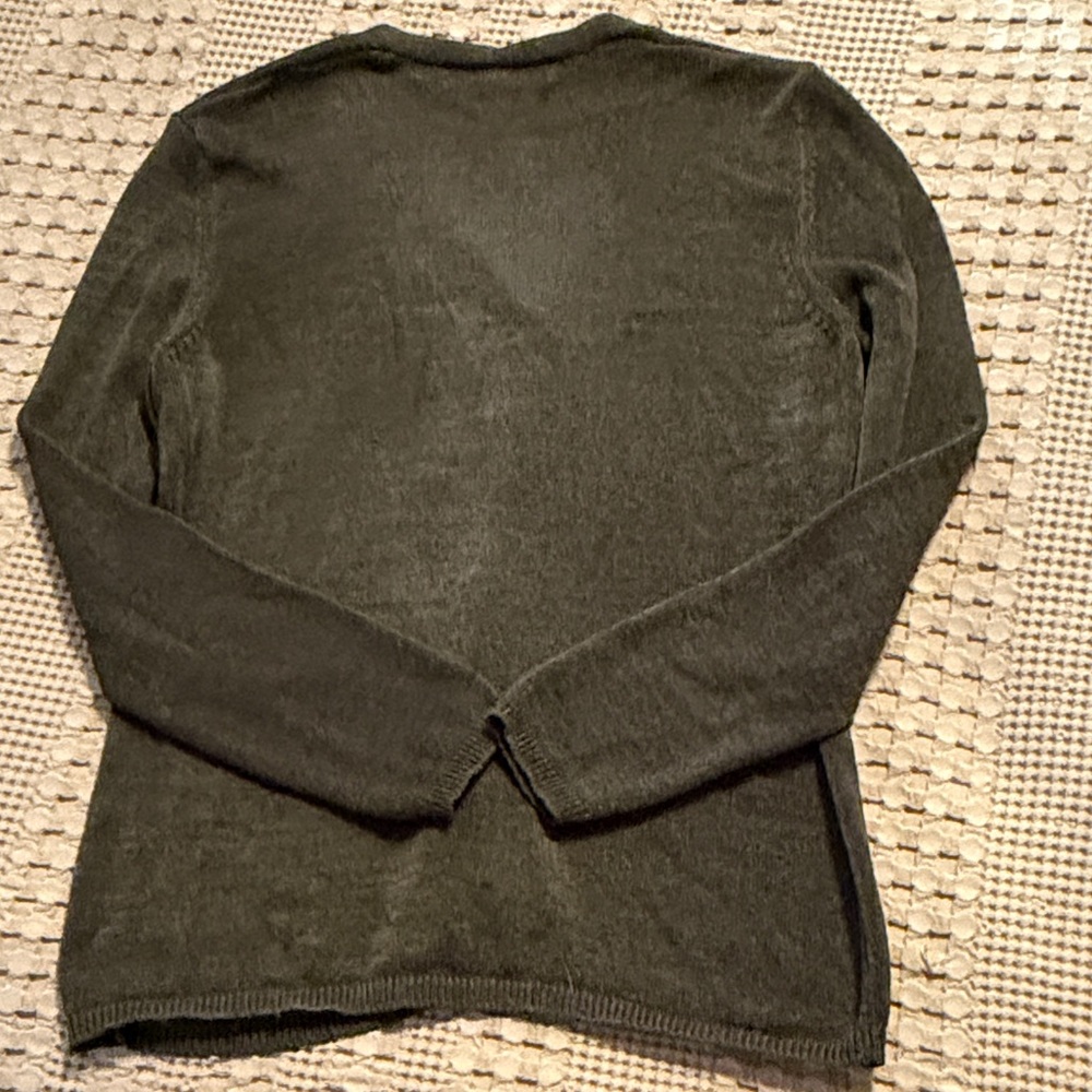 Josephine Chaus Olive Green Button Front Cardigan - Picture 5 of 5